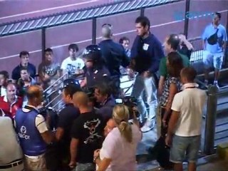 Icaro TV. Il finale 'turbolento' del derby, con Pretelli scortato dalle forze dell'ordine