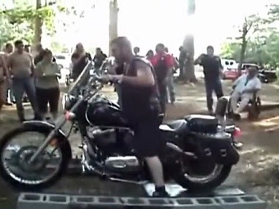 Redneck Chopper Burnout Fail