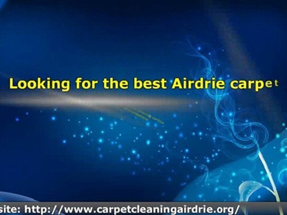 Carpet Cleaning Airdrie Services