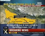 India train - bus accident kills 33