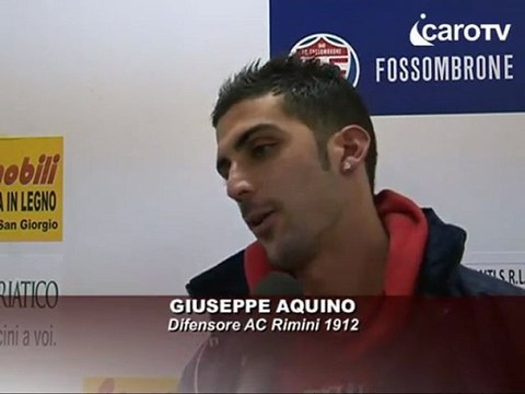 Icaro TV. Fossombrone-AC Rimini 0-2, il dopogara dei giocatori