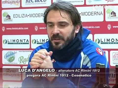 Icaro TV. Verso AC Rimini-Cesenatico. Il pregara di D'Angelo.