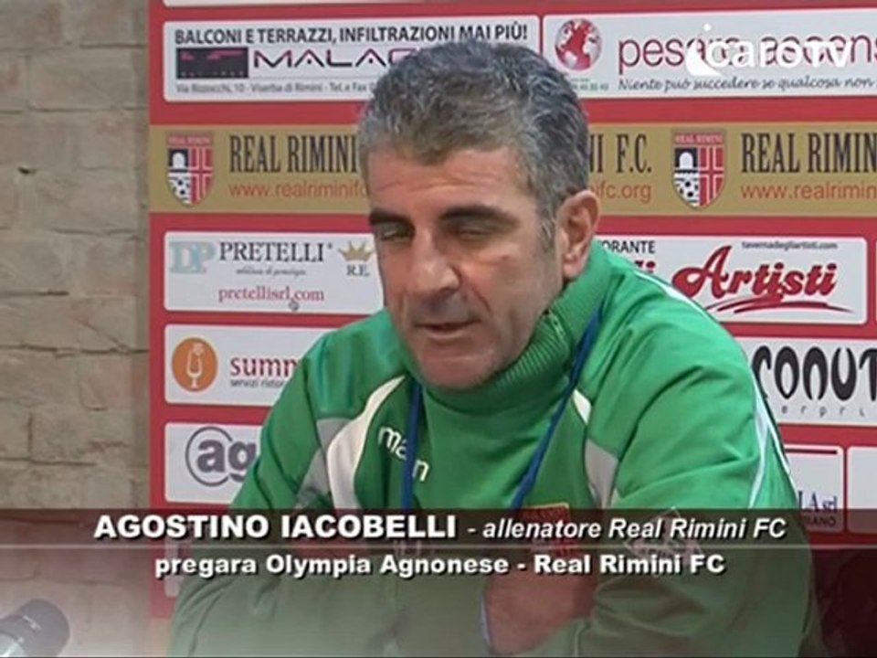 Icaro TV. Verso Olympia Agonese-Real Rimini. Il pregara di Iacobelli
