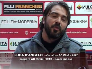 Icaro TV. Verso AC Rimini-Santegidiese, il pregara di D'Angelo