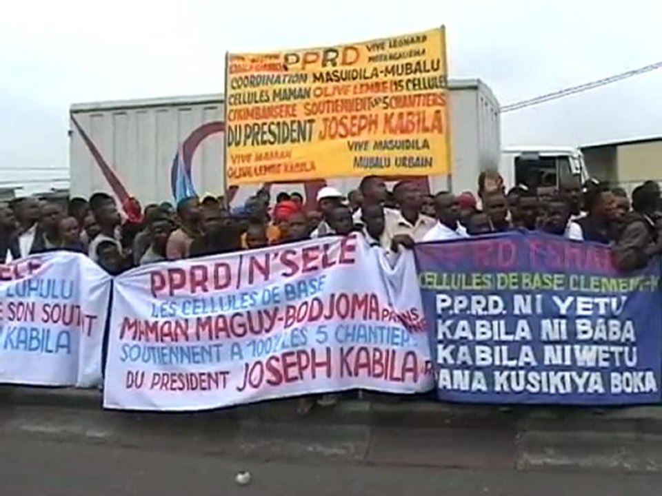 Lancement des travaux de réhabilitation du boulevard Lumumba par Joseph Kabila