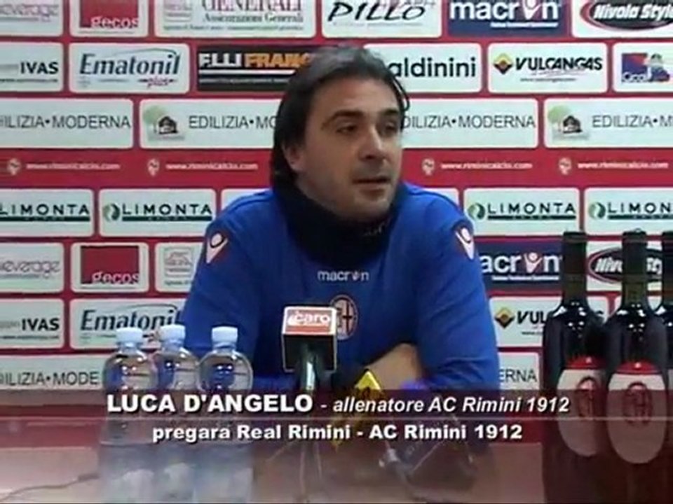 Icaro TV. Verso Real Rimini-AC Rimini, il pregara di D'Angelo