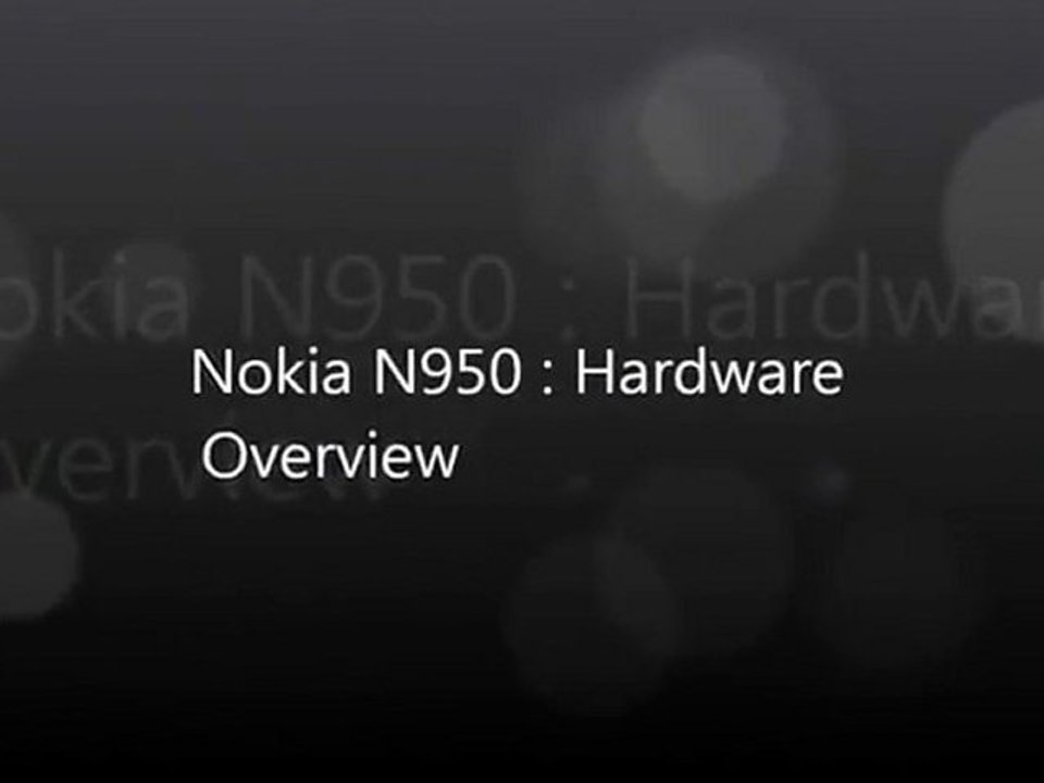 ‪Nokia N950 - Hardware Overview‬‏