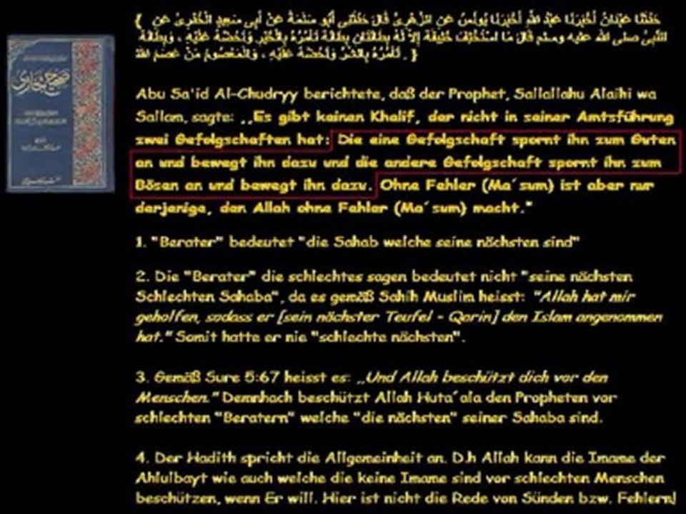 Bala&Dmhwir widerlegen die Unfehlbarkeit der Imame. Antwort auf AlBatul2009 6/15
