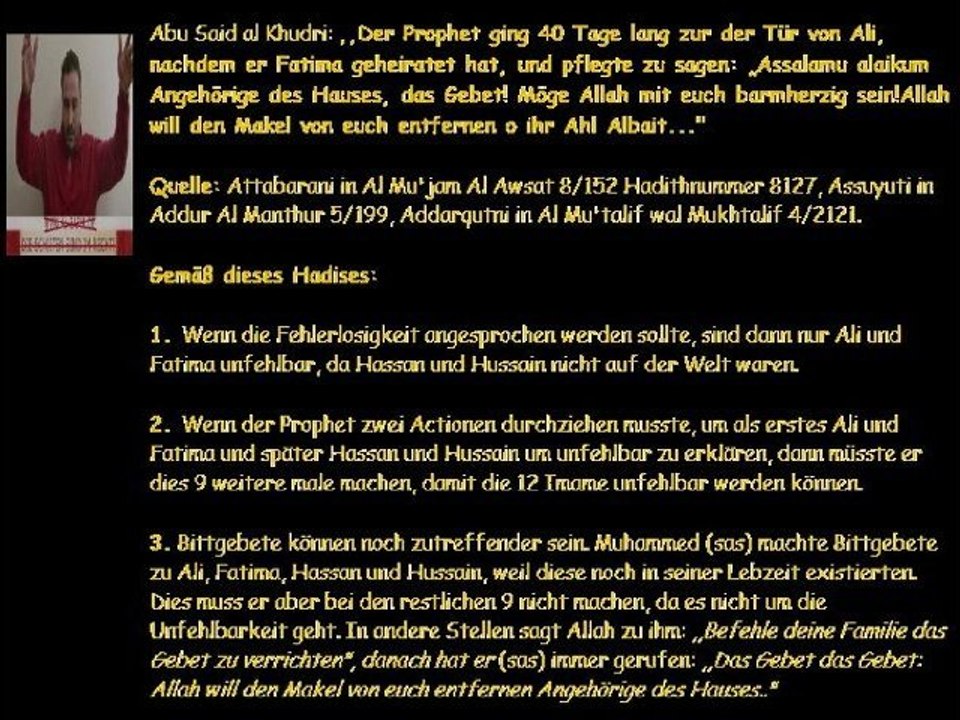 Bala&Dmhwir widerlegen die Unfehlbarkeit der Imame. Antwort auf AlBatul2009 8/15
