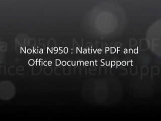 ‪Nokia N950 - Nokia N9 - PDF + Office Document Support‬‏