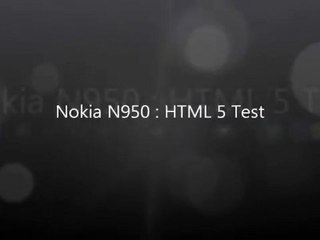Nokia N950 - N9 - Browser HTML 5 Test‬‏