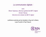 Les conférences de Reims Management School : La communication digitale