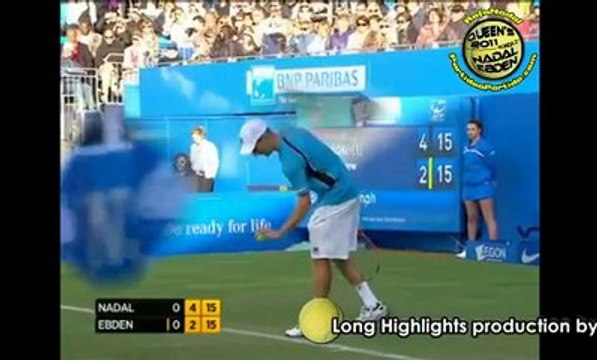 SET1 Rafael Nadal vs Matthew Ebden R2 QUEENS 2011 [Long Highlights by Courtyman]