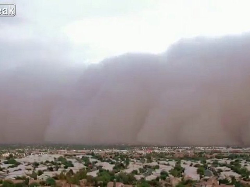 Phoenix dust storm timelapse