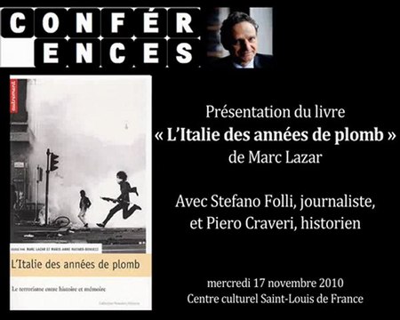 L'Italie des années de plomb [Conférence]