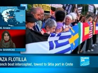Flotilla blockade: Greek coast guard blocks French yacht headed to Gaza