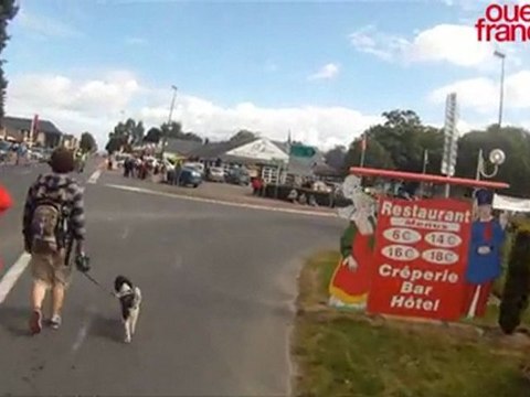 Dans la roue du Tour de France au Mont Saint-Michel