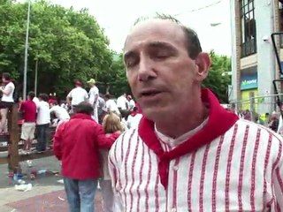 Primer encierro de las Fiesta de San Fermín, cuatro heridos