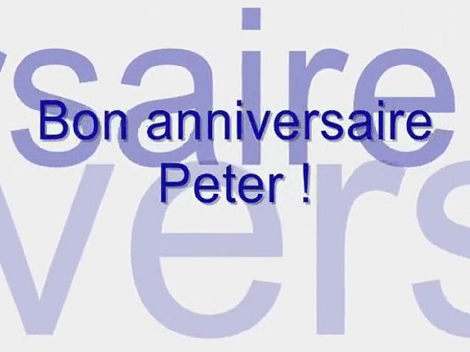 Lip dub anniversaire 60 ans Peter