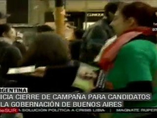 Candidatos a gobernar Buenos Aires cierran campañas