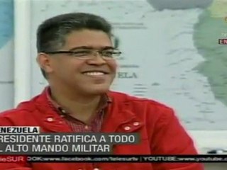 Chávez ratificó a Alto Mando Militar y Gabinete de Venezue
