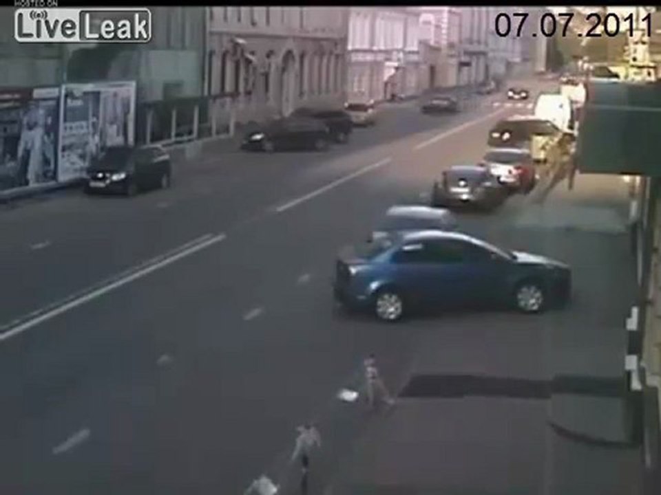 Bei Höchstgeschwindigkeit durch Moskau-CRASH