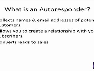 Create a Website on Facebook Part 18 - Autoresponders