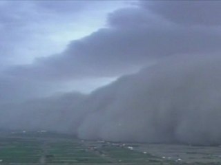 Ovnis sur la tempête de sable de Phoenix