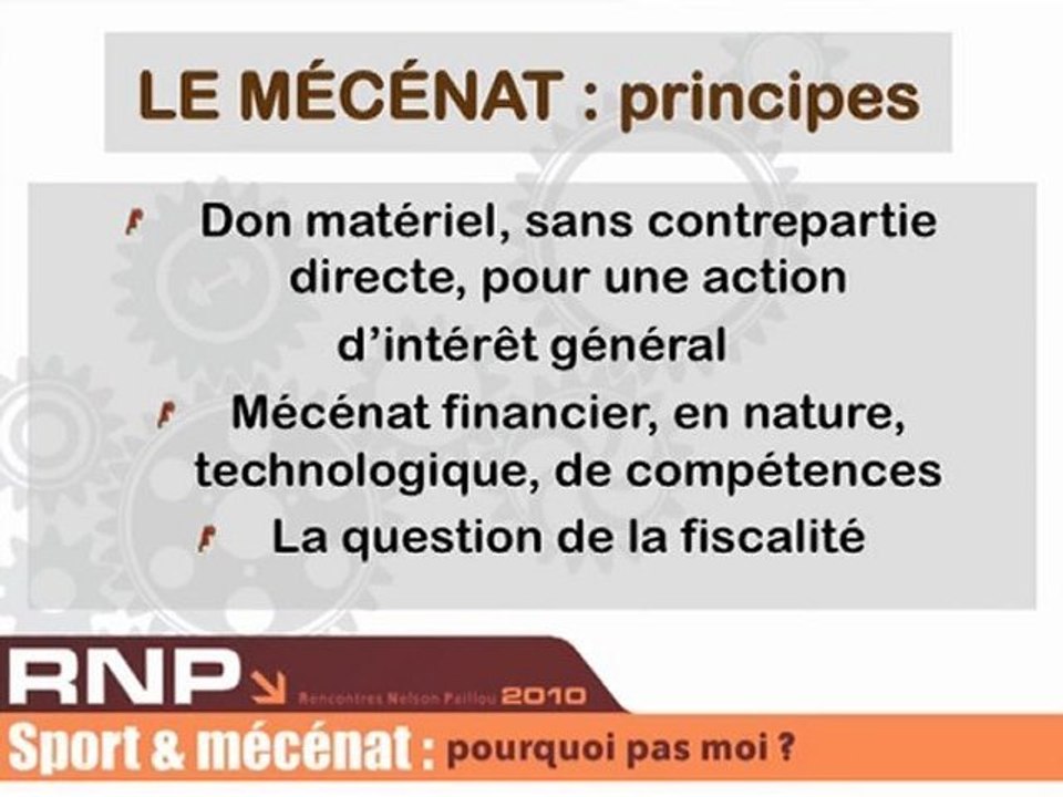 RNP 2010 Sport et Mécénat (Bayonne - 1e partie)