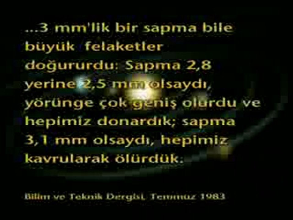 Kuran mucizeleri: Yörüngeler ve dönen evren