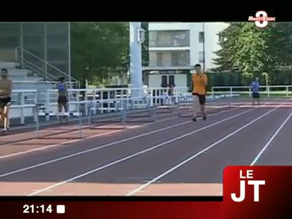 Christophe Lemaitre aux entrainements (Aix-les-Bains)