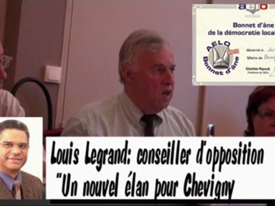 2011 juin remise du bonnet d'âne de la démocratie locale à M Brenot