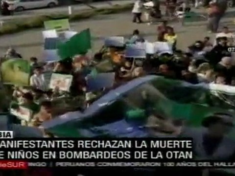 Denuncian muerte de niños libios por bombardeos