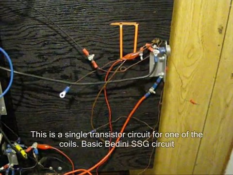 Large Scale Bedini Motor. Set up to take 10 triple coils