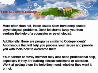 How To Save A Marriage: Overcome Codependency