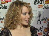 Kylie Minogue brit awards 2010 red carpet interview