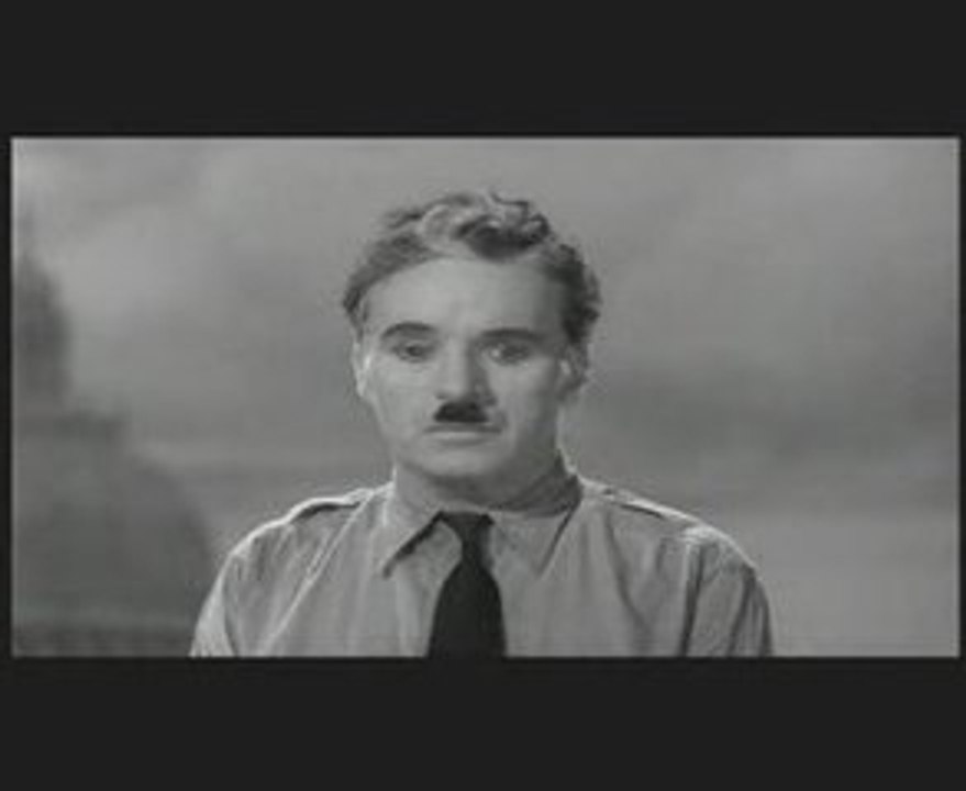Le discours  charlie chaplin dans  le dictateur