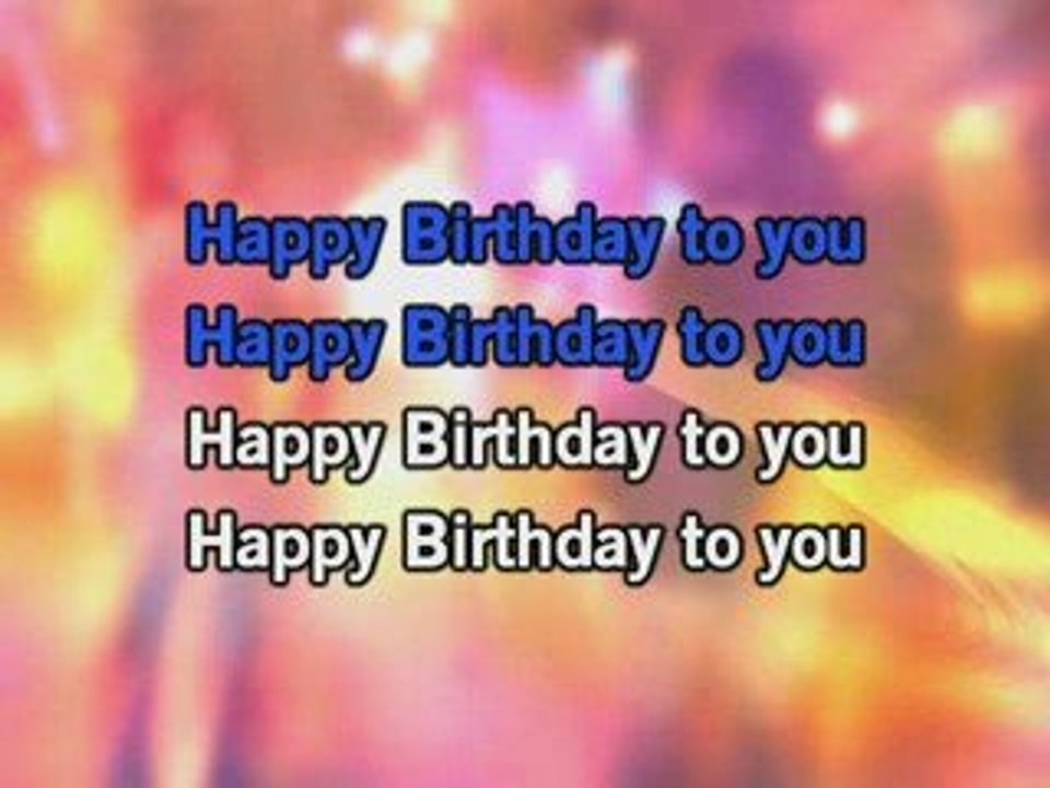 Traditional Happy Birthday