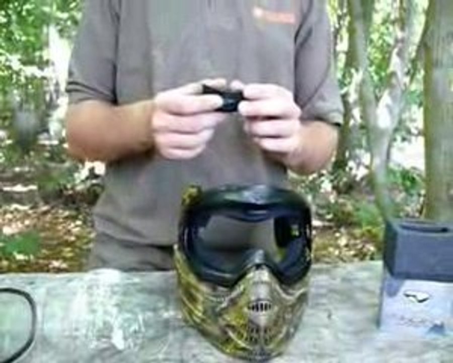 systeme anti-buée pour masque de paintball