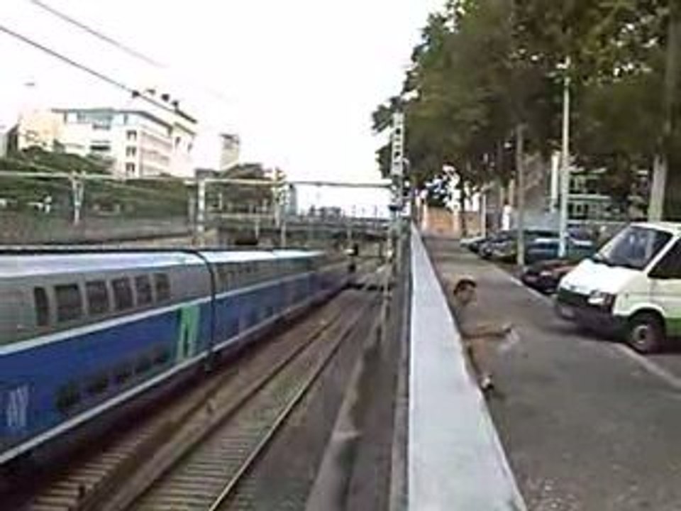 TRAIN  à  LYON TER ET TGV ET MARCHANDISE  LE12 AOUT  2009