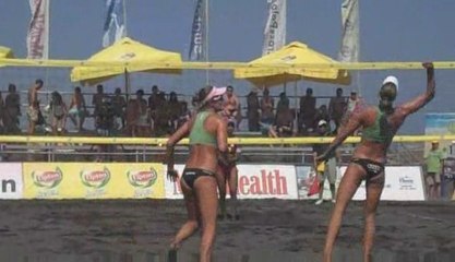 beach volley ball santorini 2009 perivolos - vid2