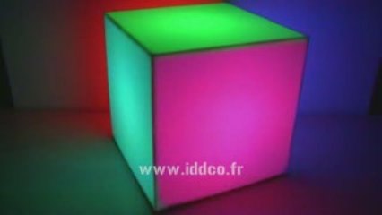 cube lumineux led multiface