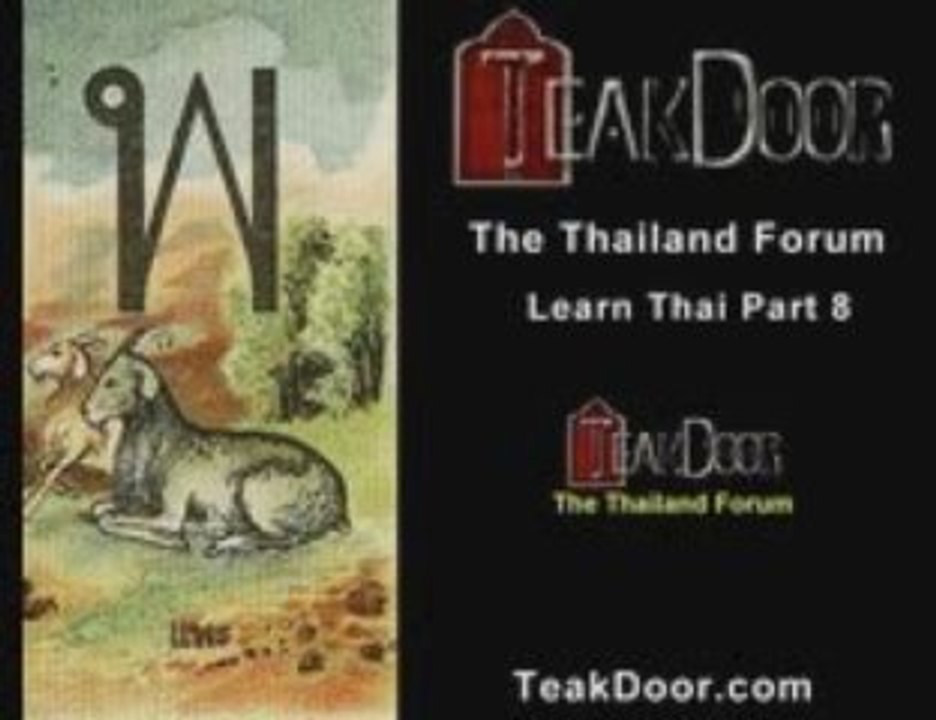 Learn the Thai alphabet part 8