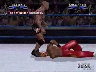 SVR 2008- kurt angle vs rey mysterio