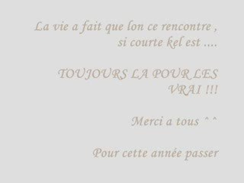 toujours la pour les vrai