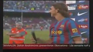 Présentation d'Ibrahimovic à Barcelone