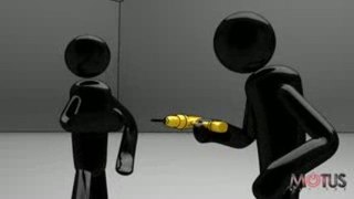 UWantSavings.com Stick Figure Animation (Watch that Drill!)