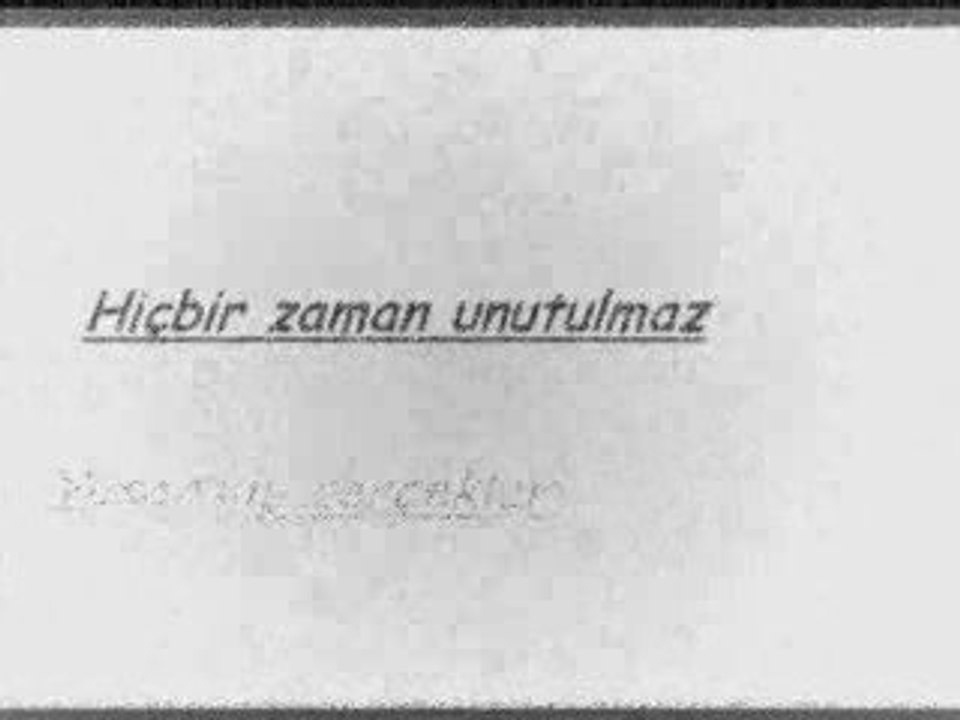 iLK VE SON...