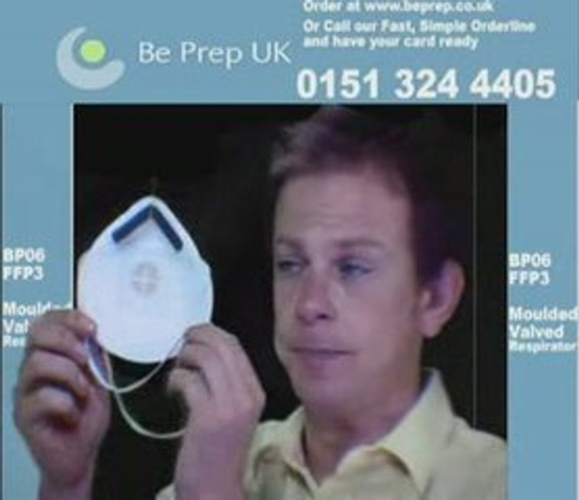 FFP3 Respirator Mask Moulded with Valve