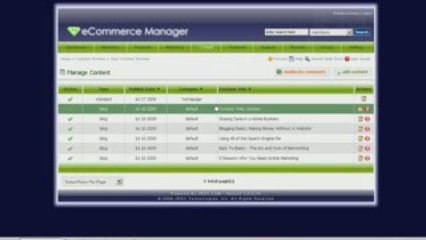editing a home page in JEM